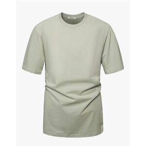 VEIISAR Men's XL Heavy Weight Crew Neck T-Shirt 100% Pre-Shrunk Cotton Green